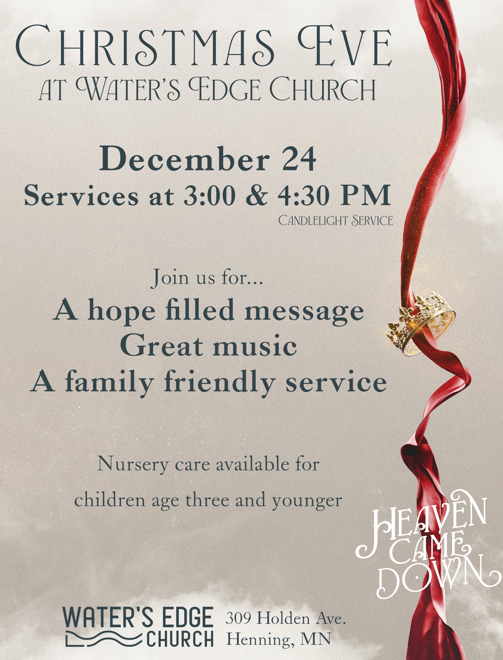 Join us on Christmas Eve!