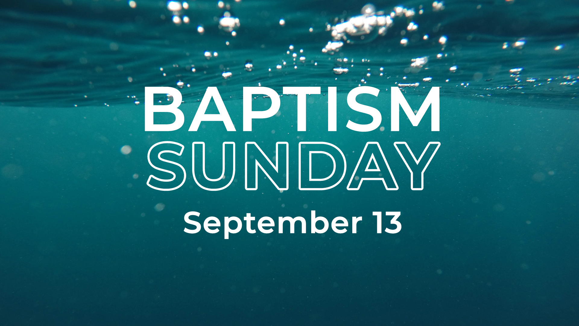 Baptism Sunday